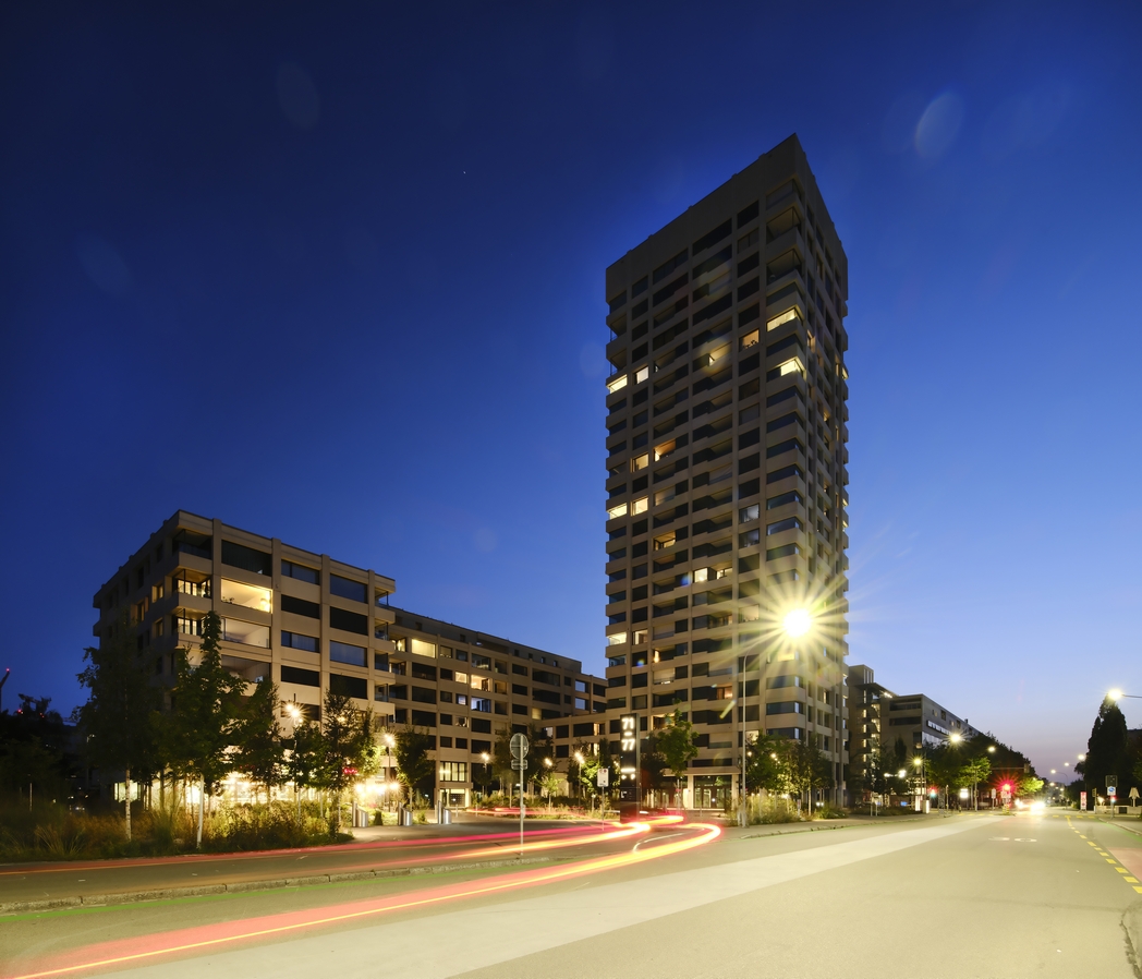 N&auml;chtliche Stimmung an der Baslerstrasse