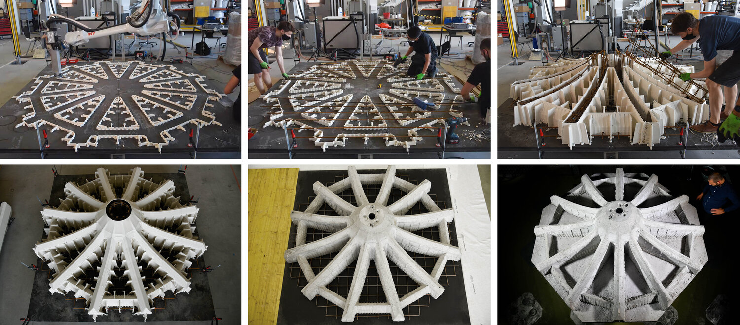 Herstellung einer Rippendecke an der ETH (Bild: D-BAUG, ETH Z&uuml;rich)