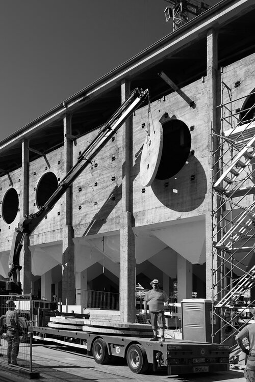Das Silo Erlenmatt wurde 1912 von Rudolf Sandreuter erbaut und diente urspr&uuml;nglich zur Lagerung von Getreide, Kakao und Kaffee. Es ist eines der ersten Geb&auml;ude aus Stahlbeton in der Schweiz.