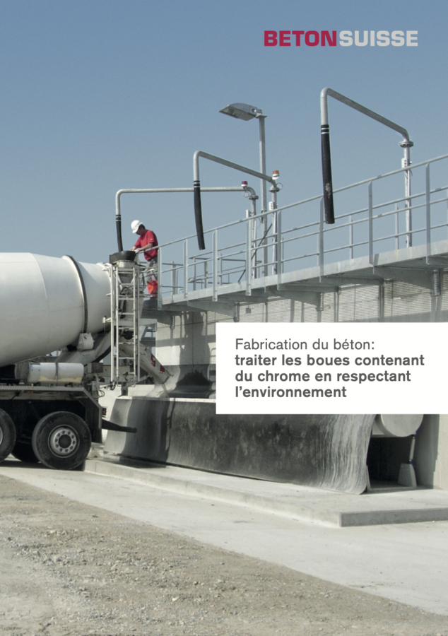 Gestion &eacute;cologique des boues de b&eacute;ton contenant du chrome