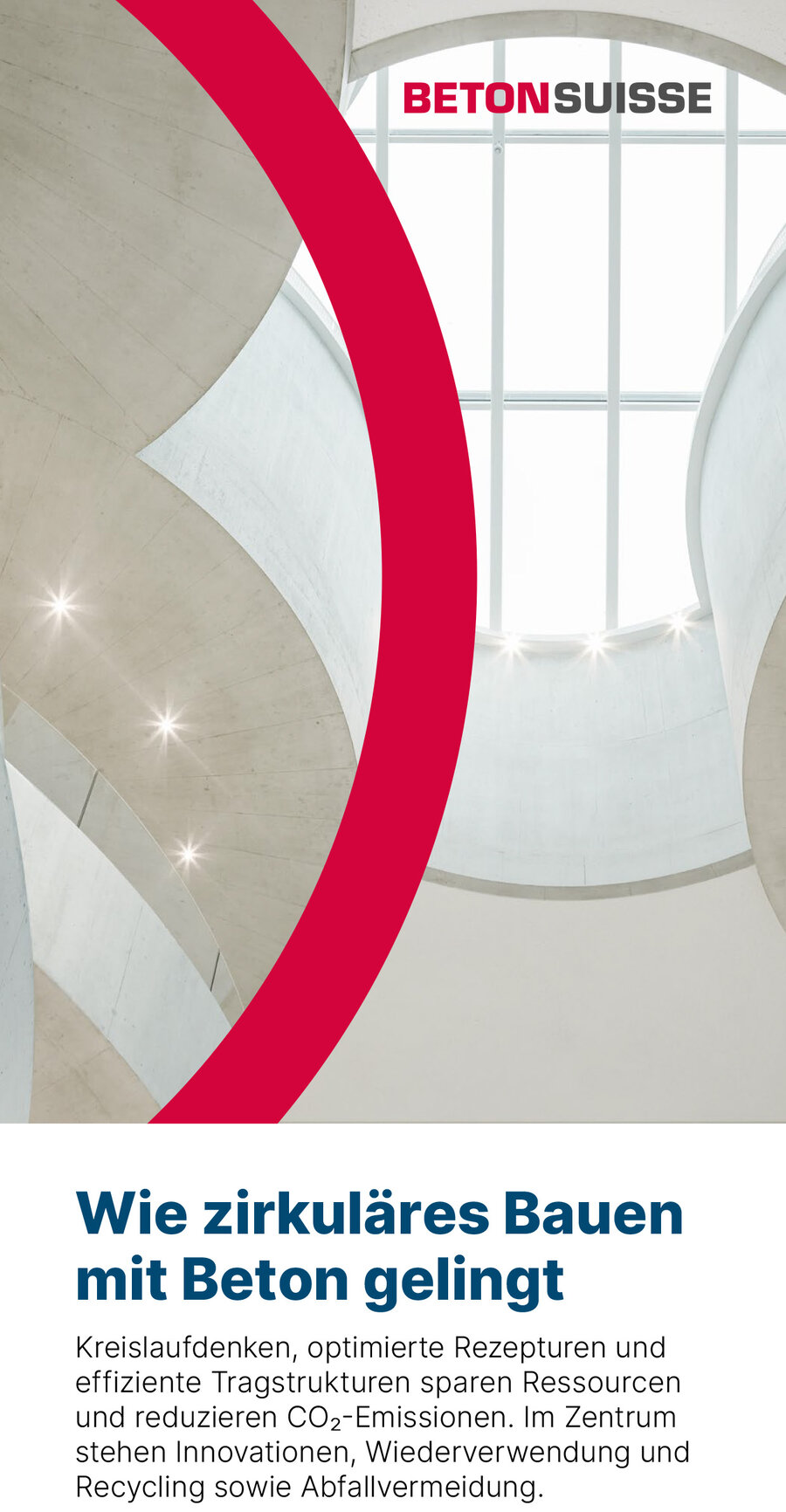 Leporello zu zirkul&auml;rem Bauen - Swissbau