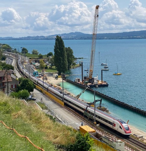 Sektor Ost: Blick von oben (Seesch&uuml;ttung). &copy; SBB CFF FFS